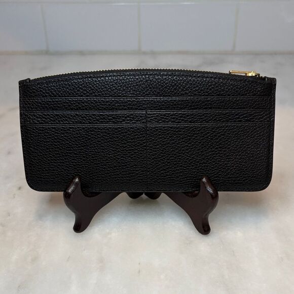 Coach Pebbled Leather Card Holder Pouch Wallet - Picture 5 of 16